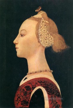  Paolo Canvas - Portrait Of A Lady early Renaissance Paolo Uccello